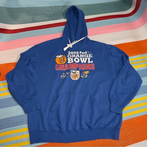 Vintage Fruit Of The Loom 2008 Fedex Orange Bowl Champions Hoodie Men’s Size XL